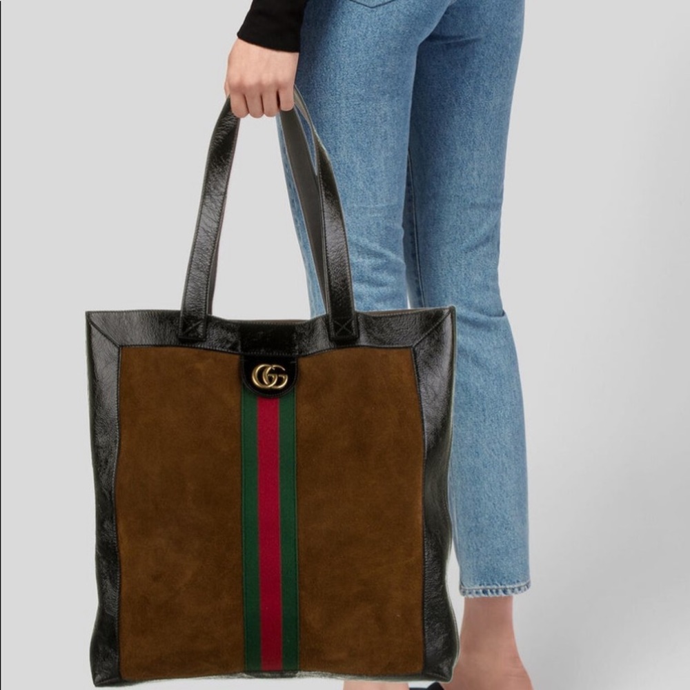 Beautiful GUCCI OPHIDIA SUEDE LARGE TOTE,EXCELLENT COND.